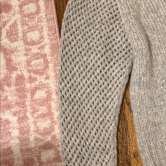 LoveShackFancy Off-Shoulder Sweater - Light Gray - Picture 5 of 8